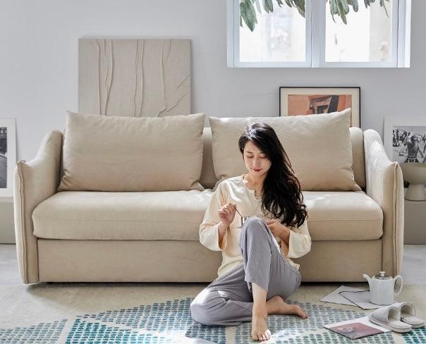 Acacia Foldable Sofa Bed with Mattress - Image 9