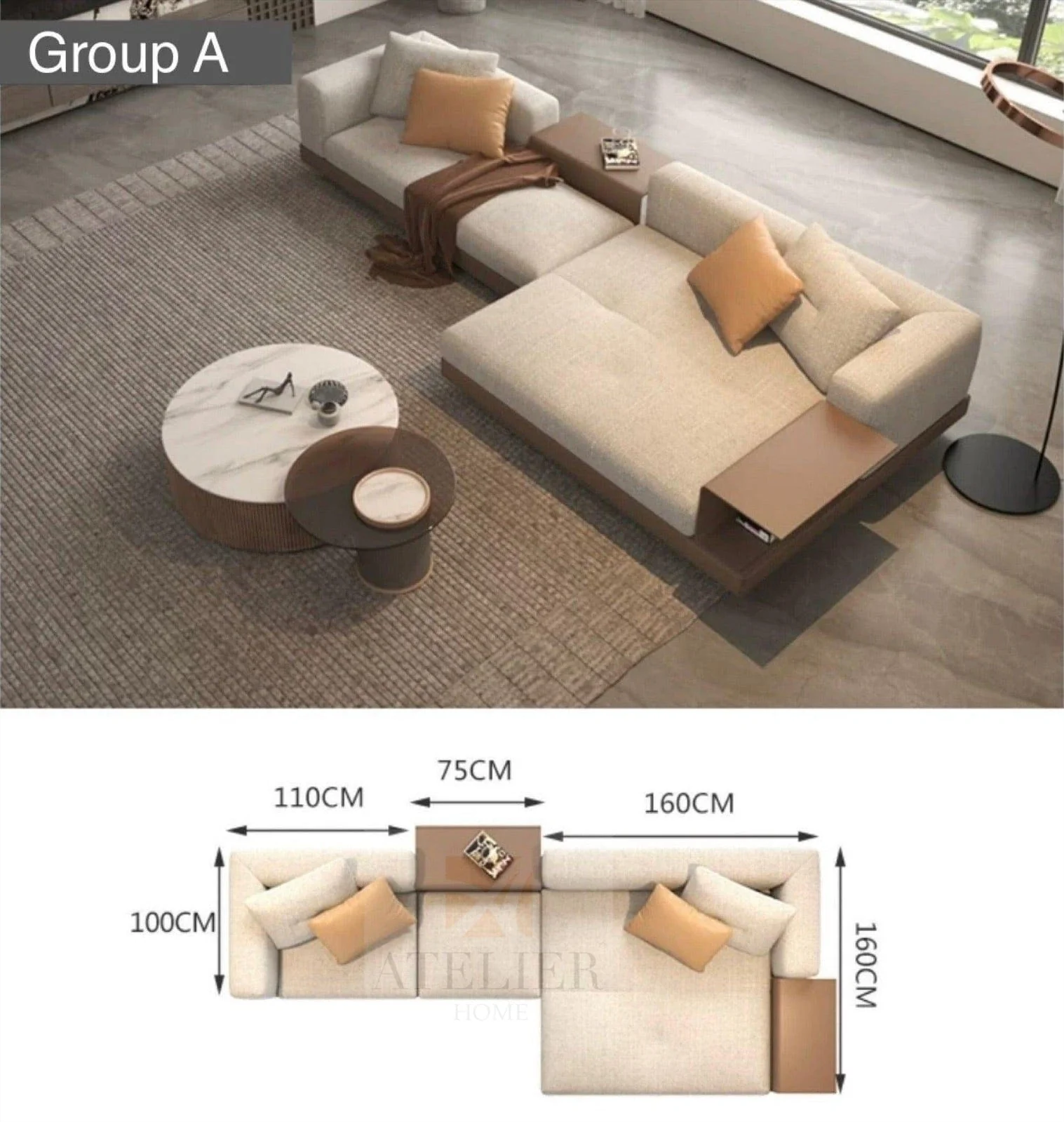 Alyssa Designer Sectional Sofa - Image 14