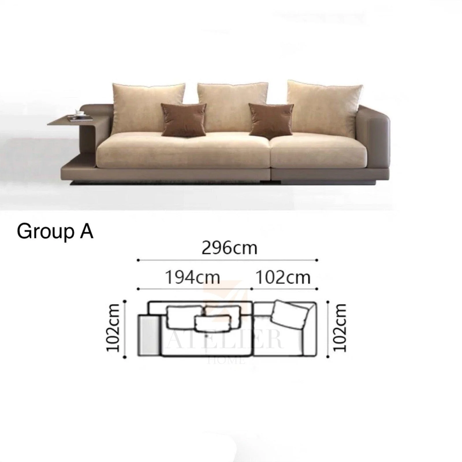Alyssa Designer Sectional Round Chaise Sofa - Image 18