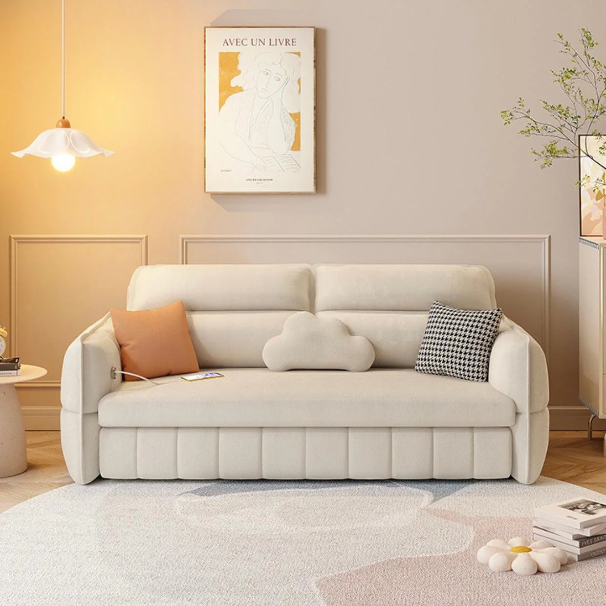 Ariyo Scratch Resistant Storage Sofa Bed - Image 4