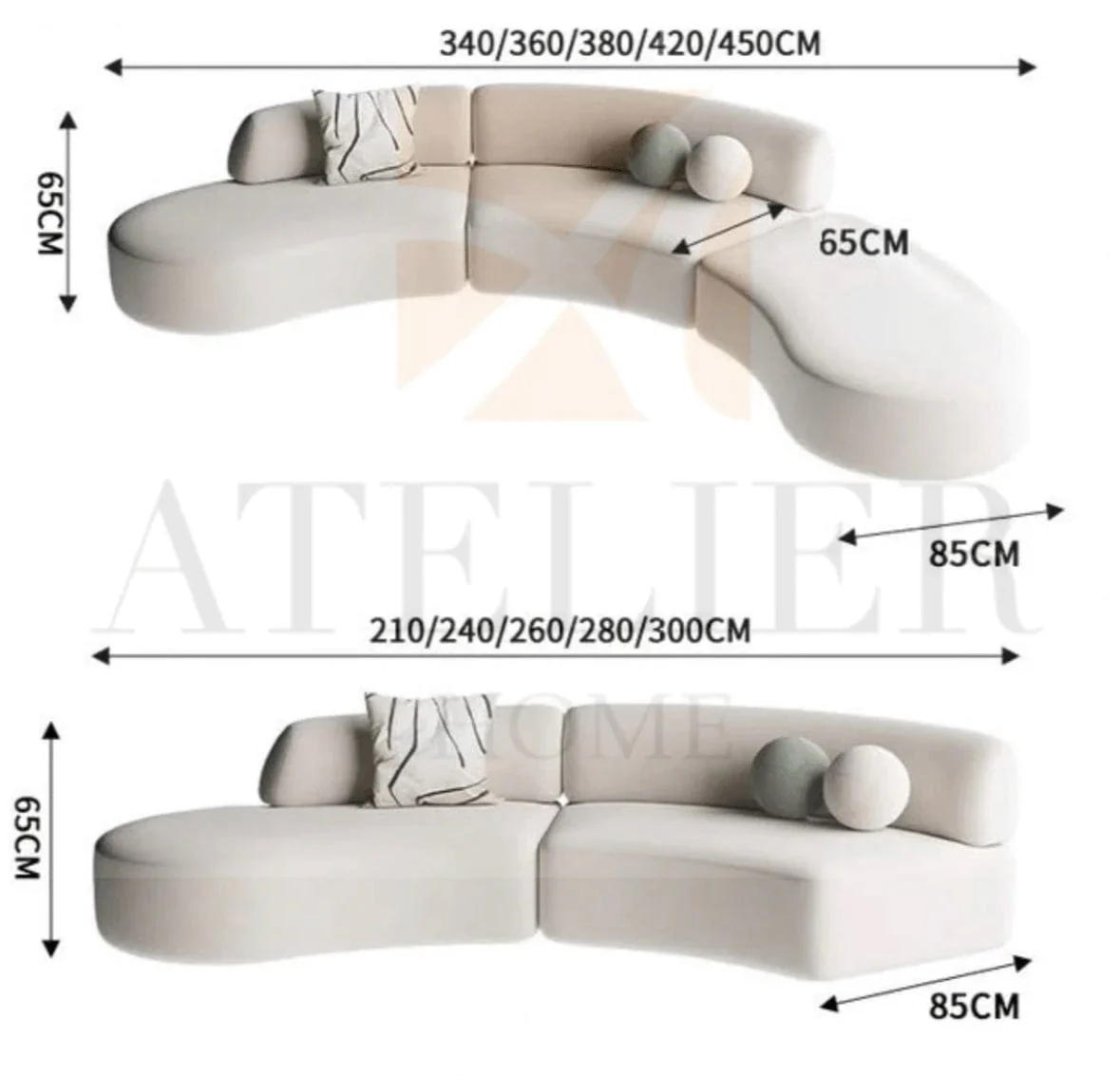 Avery Scratch Resistant Sectional Curve Sofa - Image 32