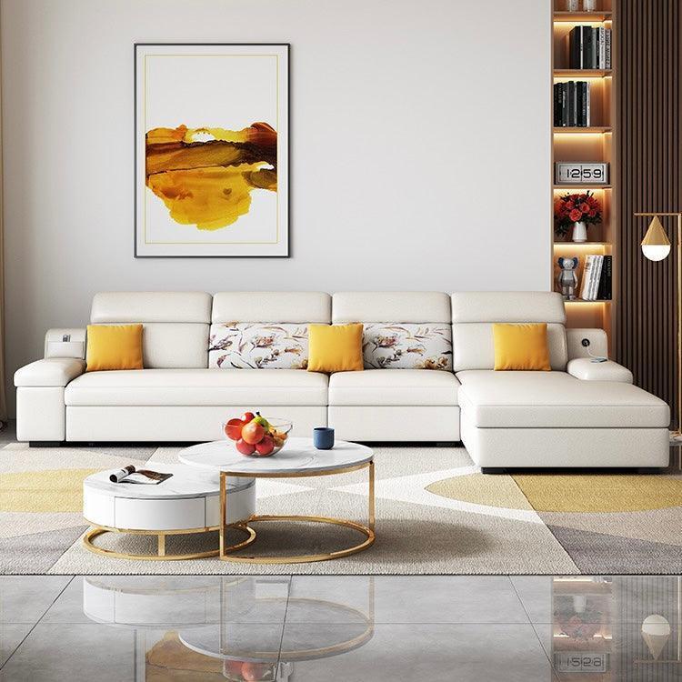 Bell Sectional L-shape Storage Sofa Bed - Image 7