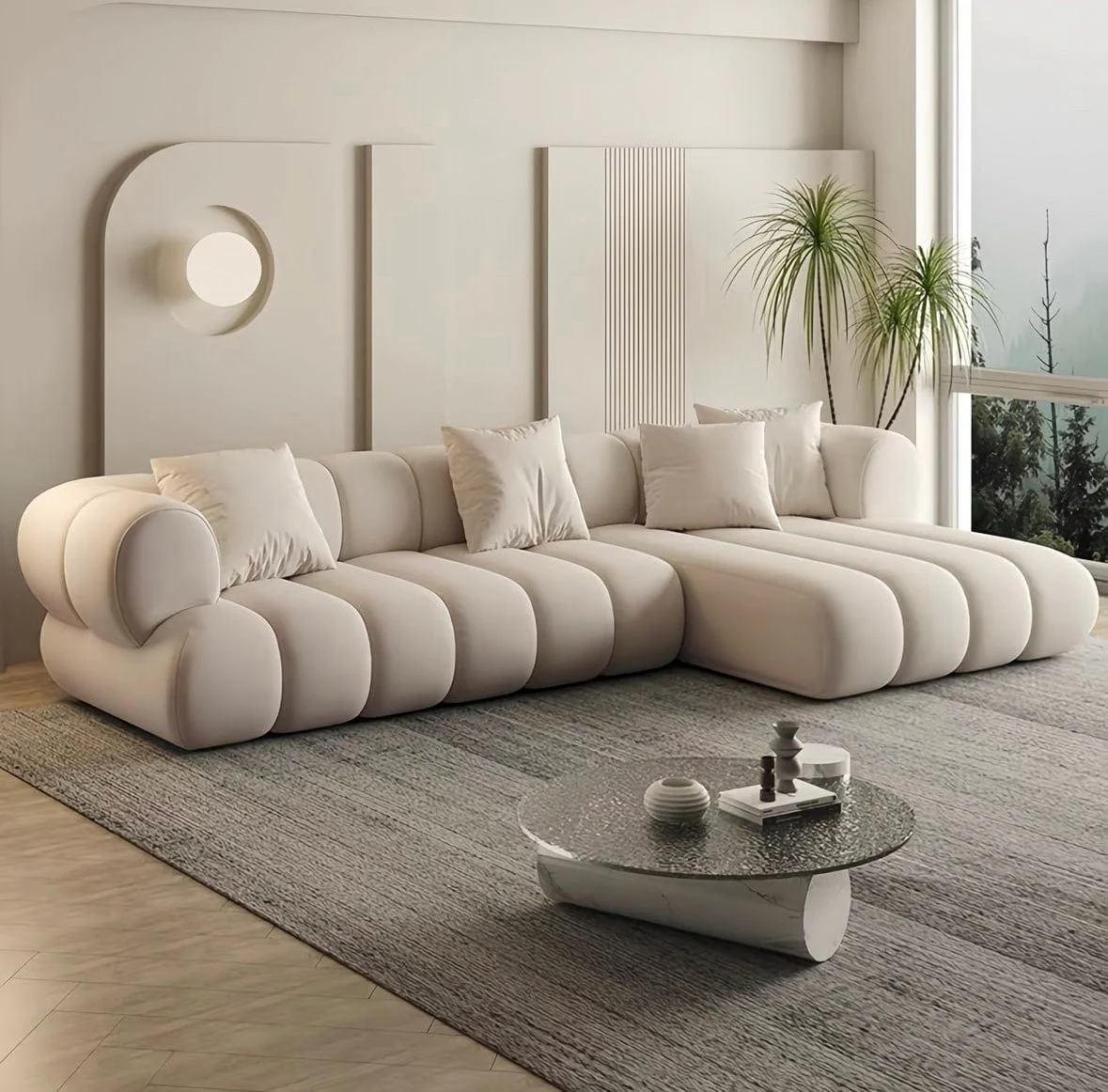 Benji Boucle Sectional Sofa - Image 2