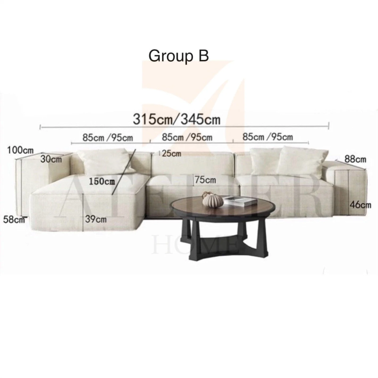 Caprice Sectional Island L-shape Sofa - Image 12