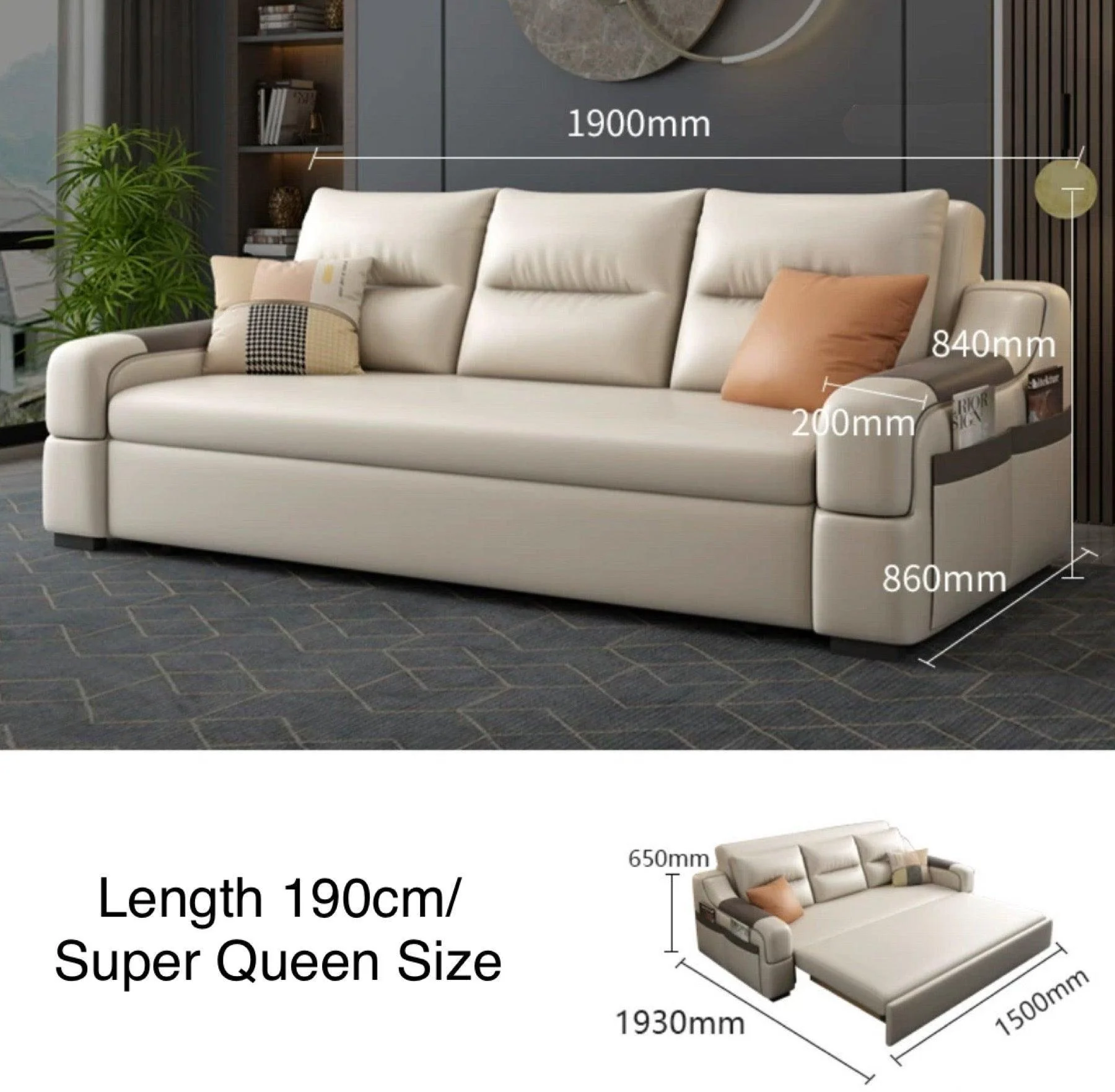Casey Storage Sofa Bed - Image 12