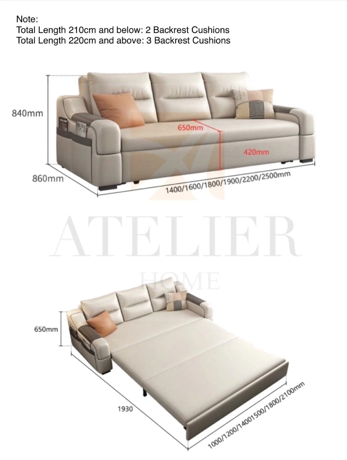 Casey Storage Sofa Bed - Image 17