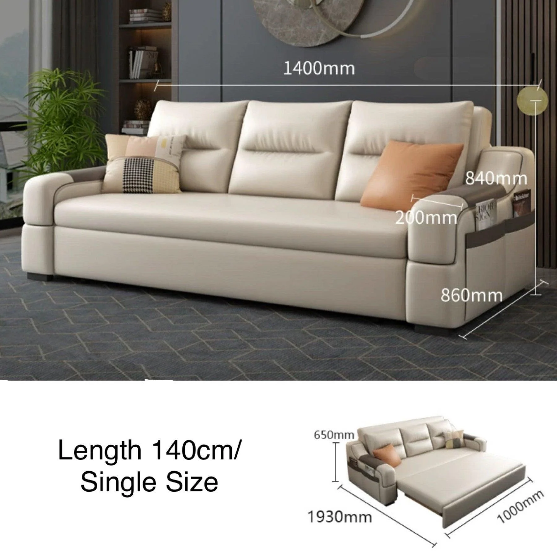 Casey Storage Sofa Bed - Image 9