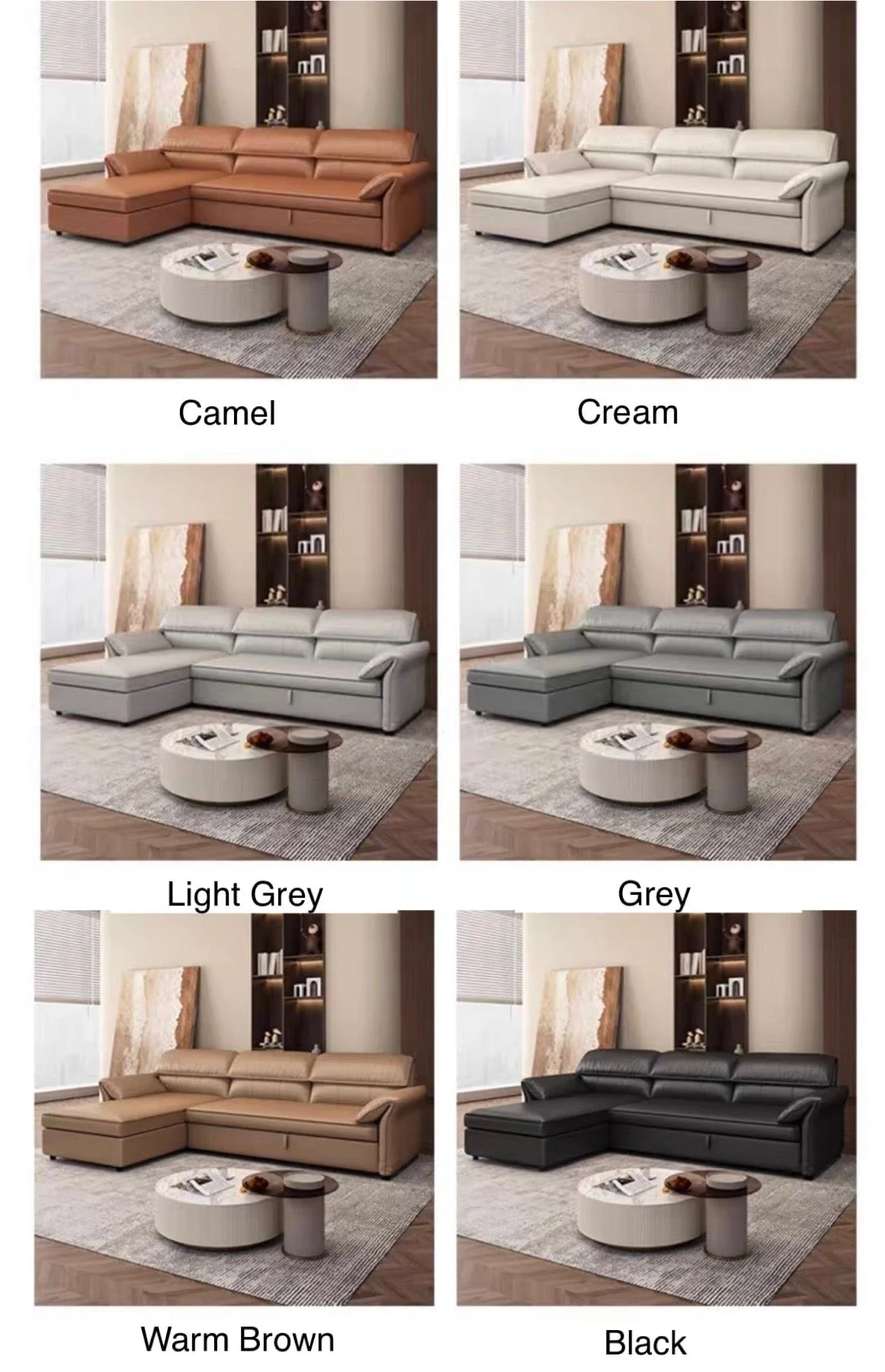Emma Sectional Sofa Bed with Extended Chaise - Image 18