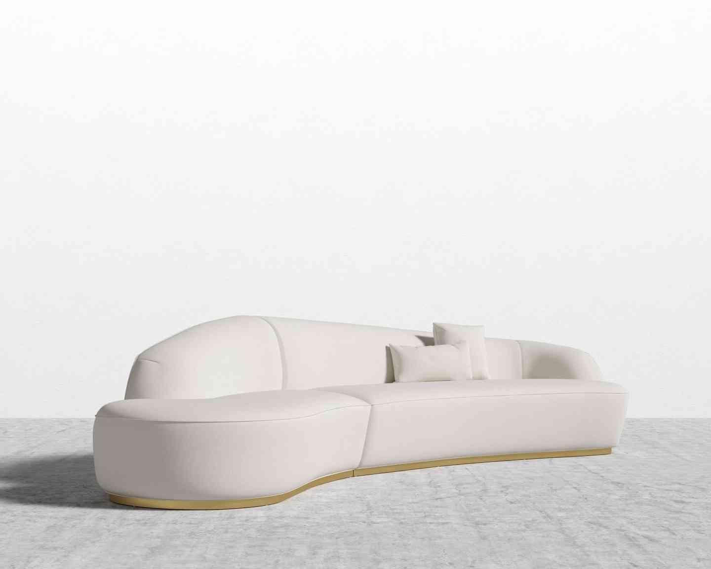 Finn Scratch Resistant Sectional Curve Sofa - Image 4