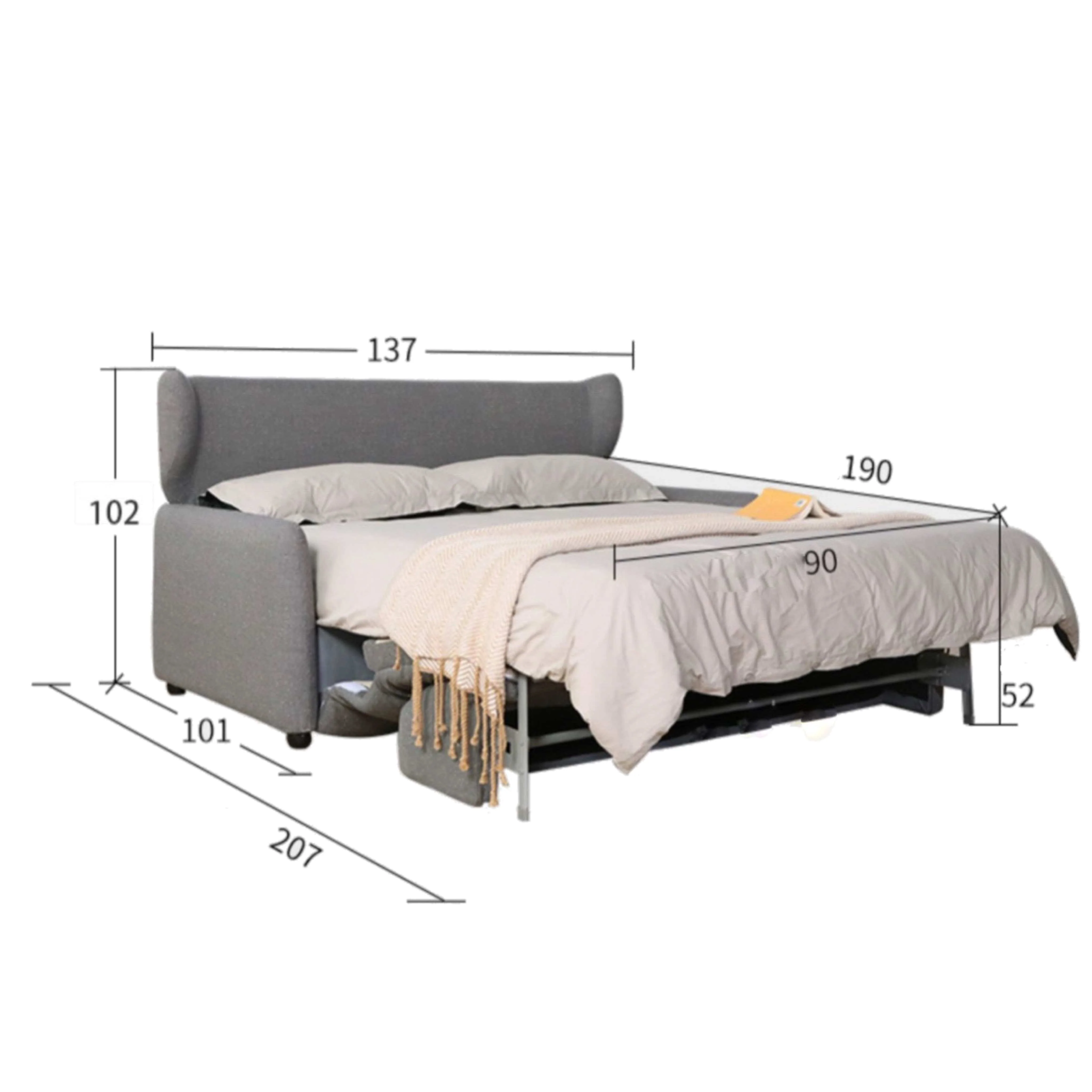 Gisella Scratch Resistant Foldable Sofa Bed - Image 20