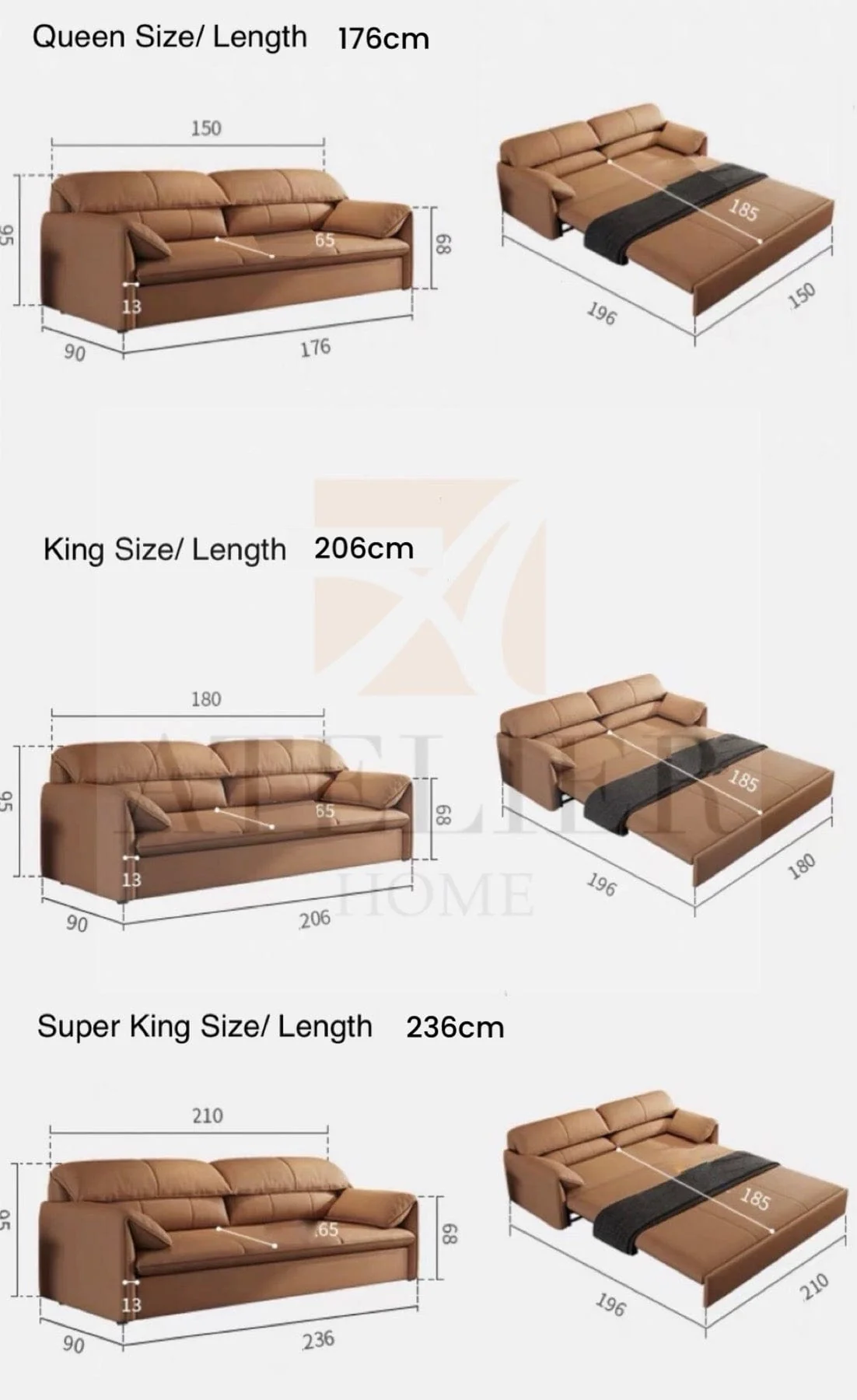 Helinski Spill Proof Storage Sofa Bed - Image 21