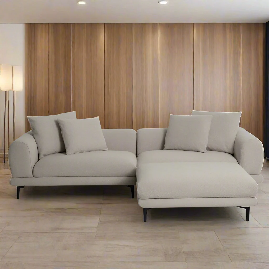 Howard Performance Boucle Sectional Sofa - Image 8