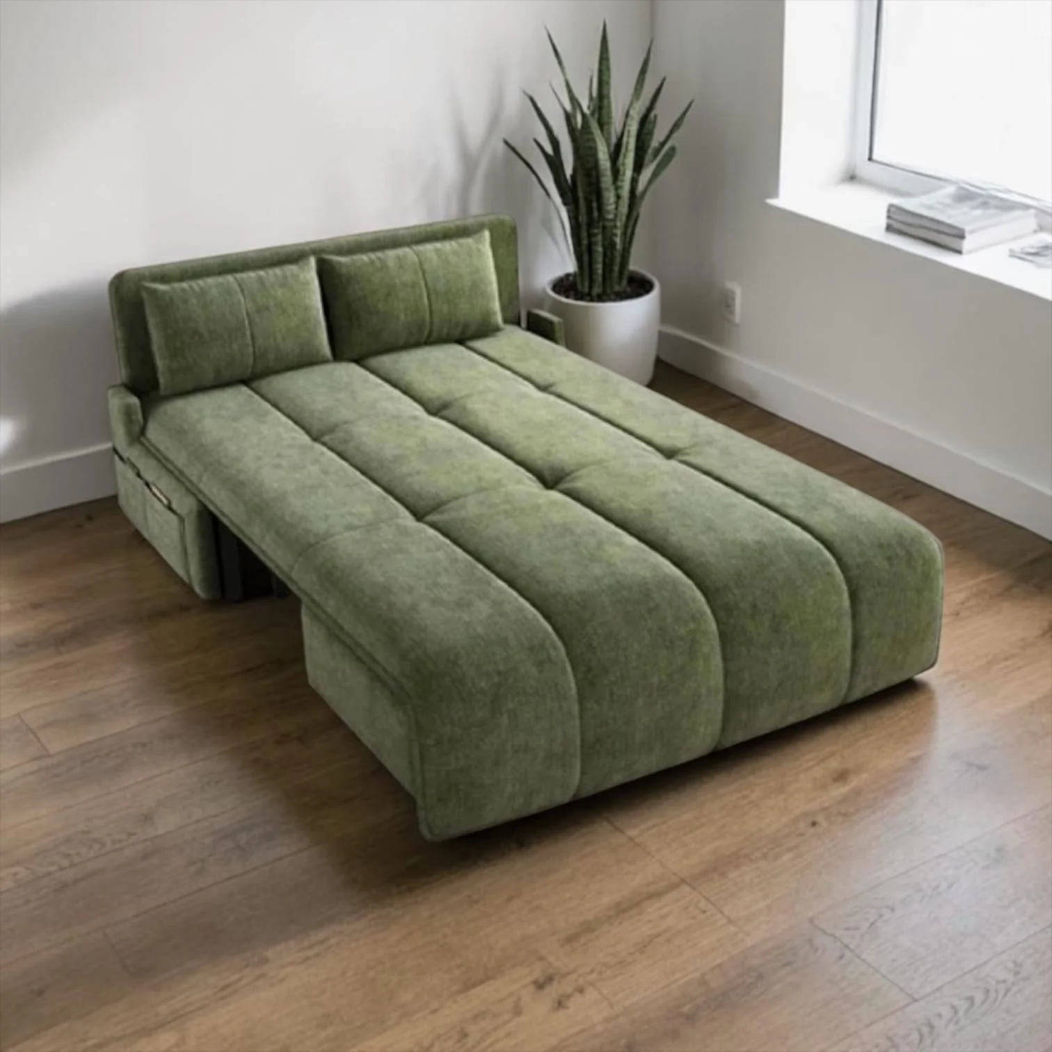 Jenkin Scratch Resistant Electric Extendable Sofa Bed - Image 5