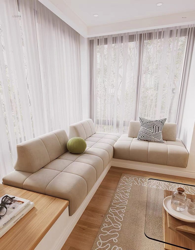 Kenn Scratch Resistant Customise Bay Window Sofa - Image 3