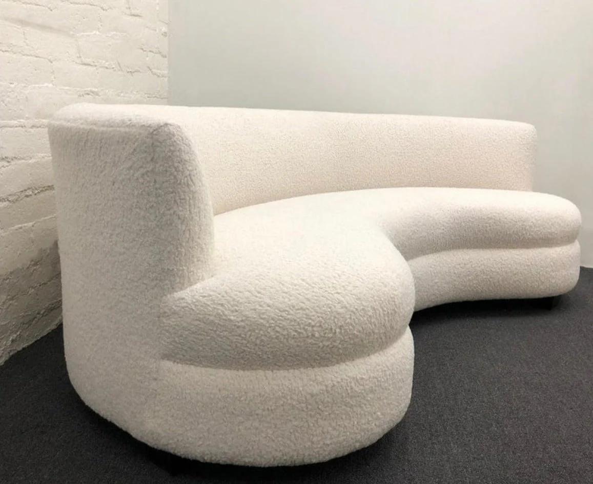 Luxi Boucle Curve Sofa - Image 3