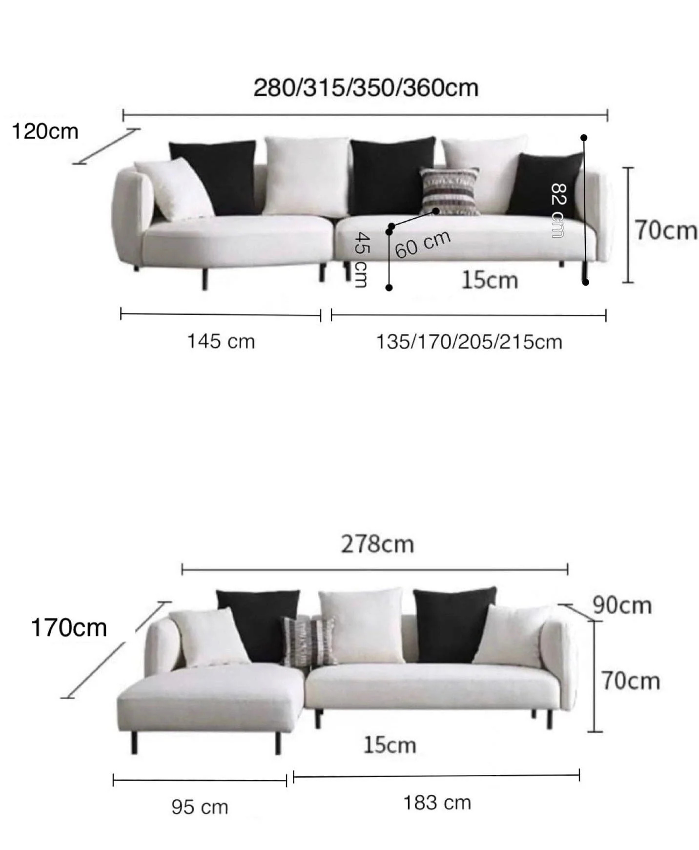 Minuti Sectional Curve Sofa - Image 23