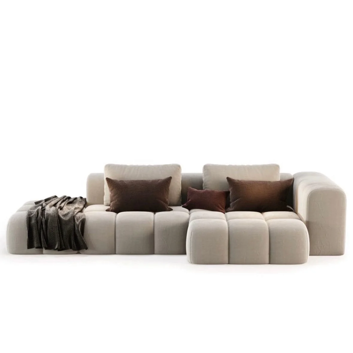 Miranda Boucle Side Chaise Sofa