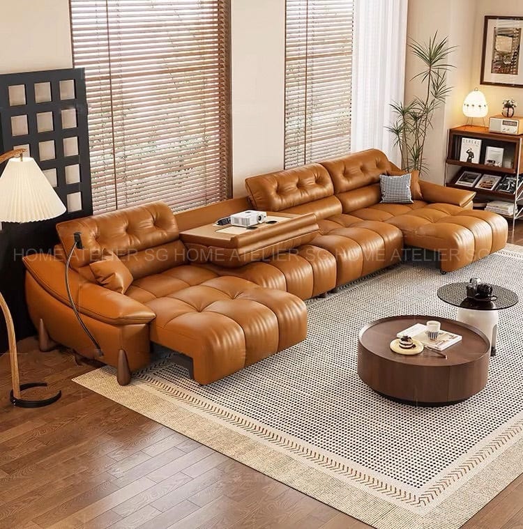 Monte Electric Motorized Leather Sofa Bed - Image 6