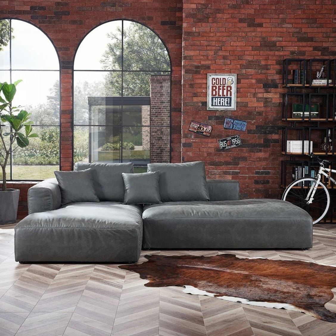 Nathan Sectional Double Chaise Sofa - Image 11