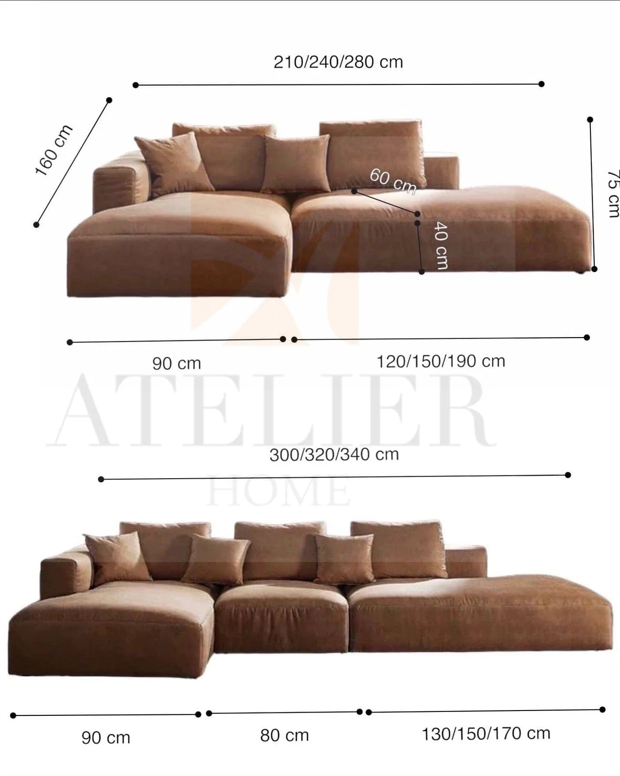 Nathan Sectional Double Chaise Sofa - Image 40