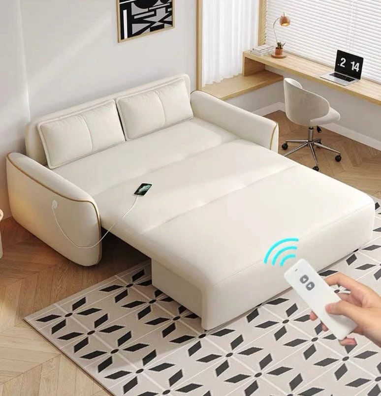 Norman Scratch Resistant Electric Sofa Bed with Charging Port - Image 4