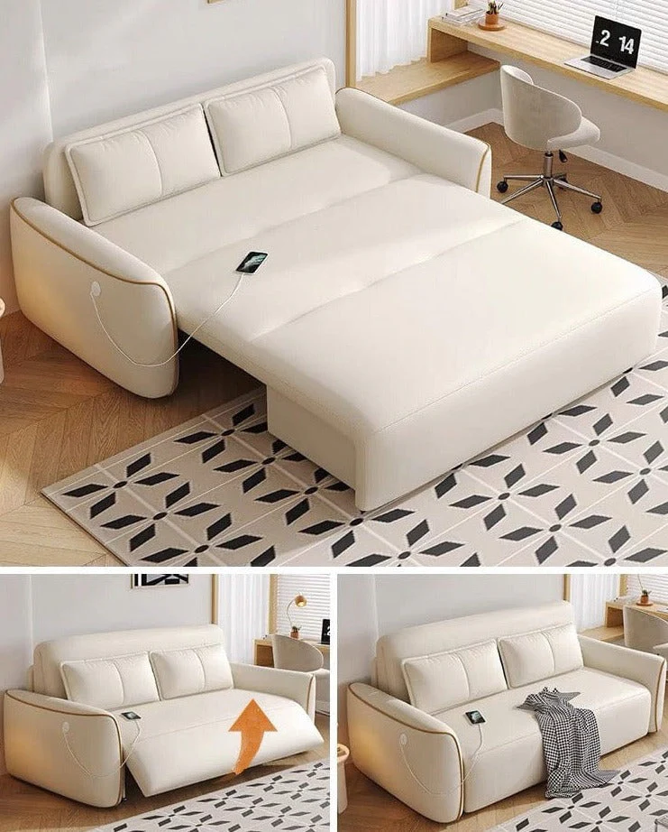 Norman Scratch Resistant Electric Sofa Bed with Charging Port - Image 5