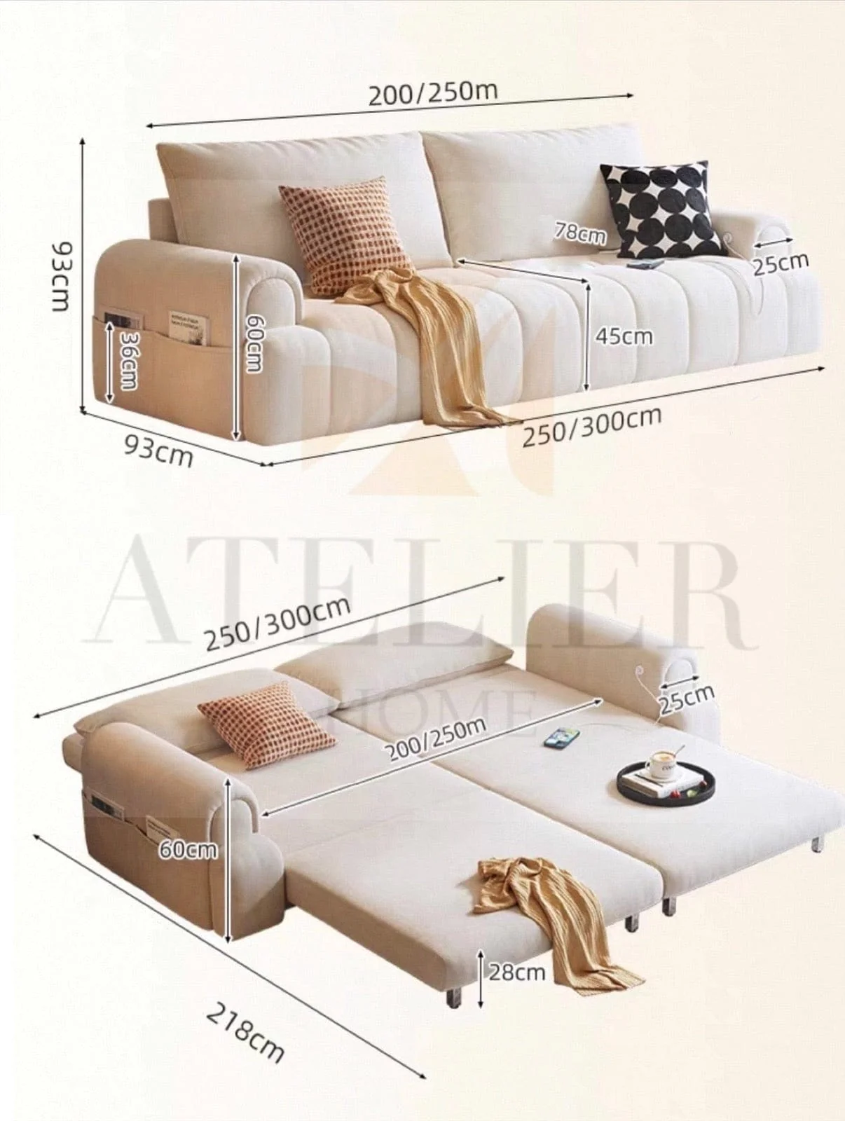 Penny Scratch Resistant Foldable Sofa Bed - Image 36