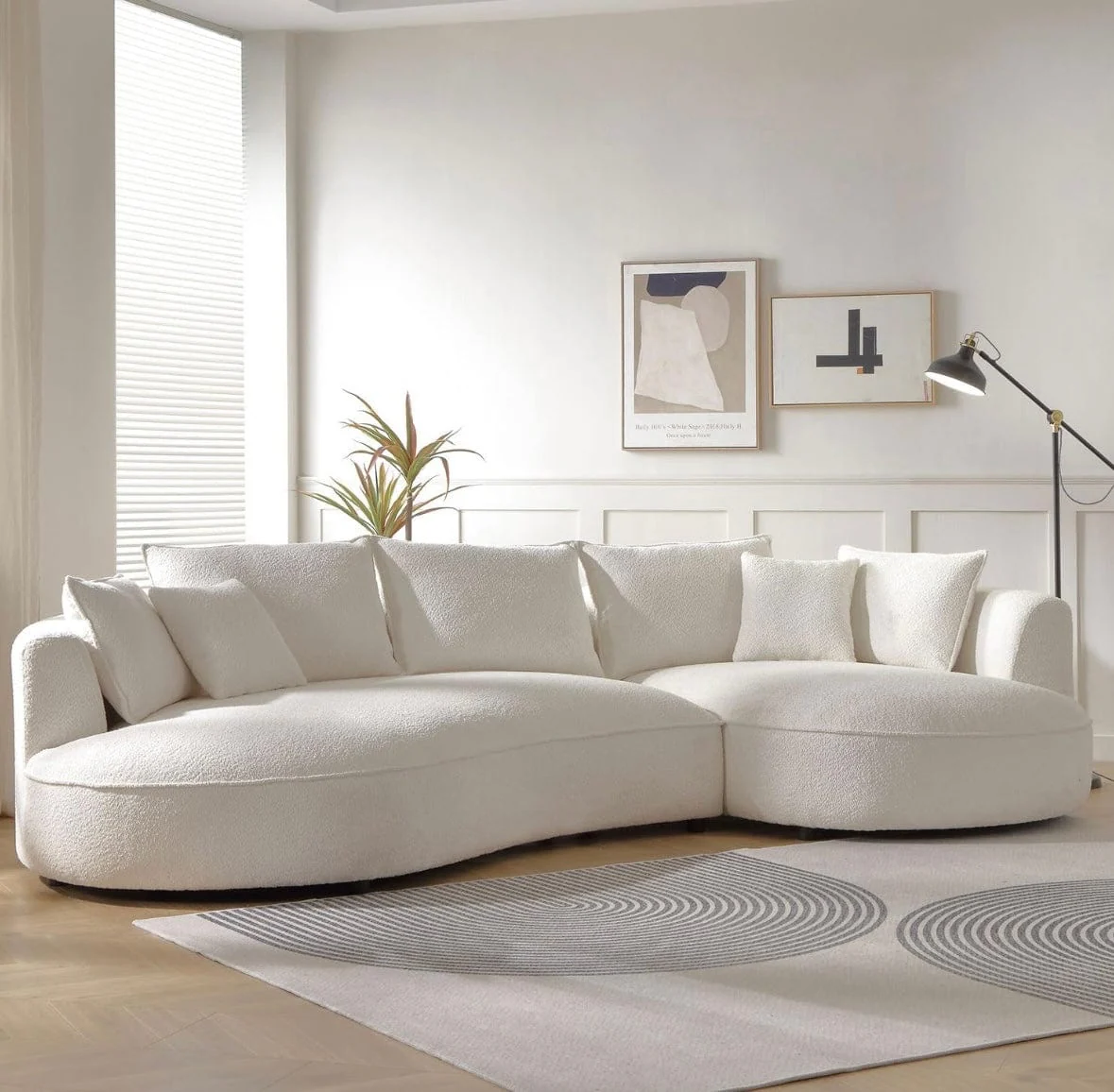Riveria Sectional Curve Sofa - Image 6